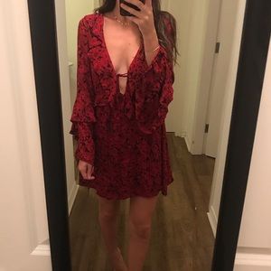 Red long sleeve Zara Dress